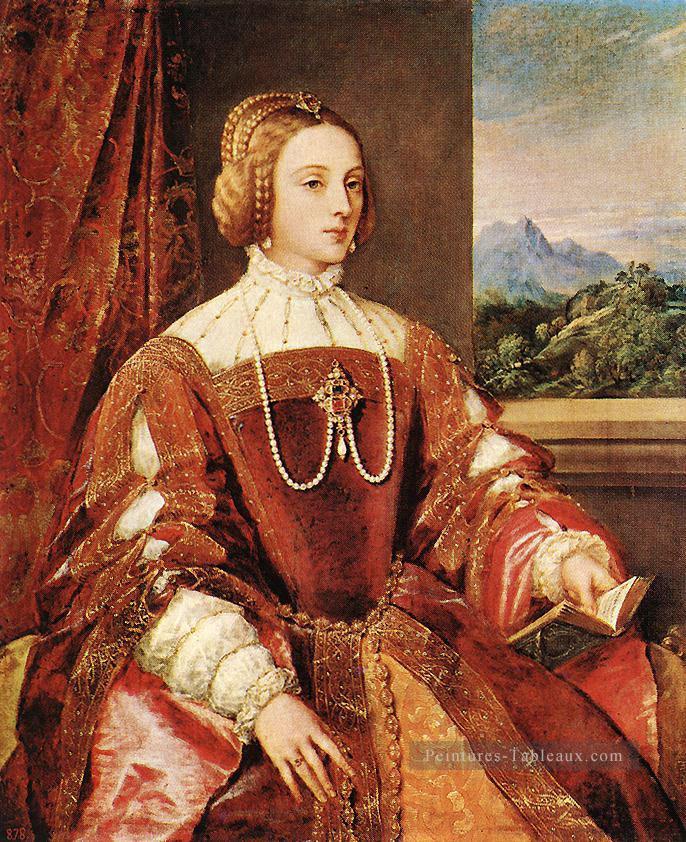 Impératrice Isabel du Portugal Tiziano Titian Peintures à l'huile